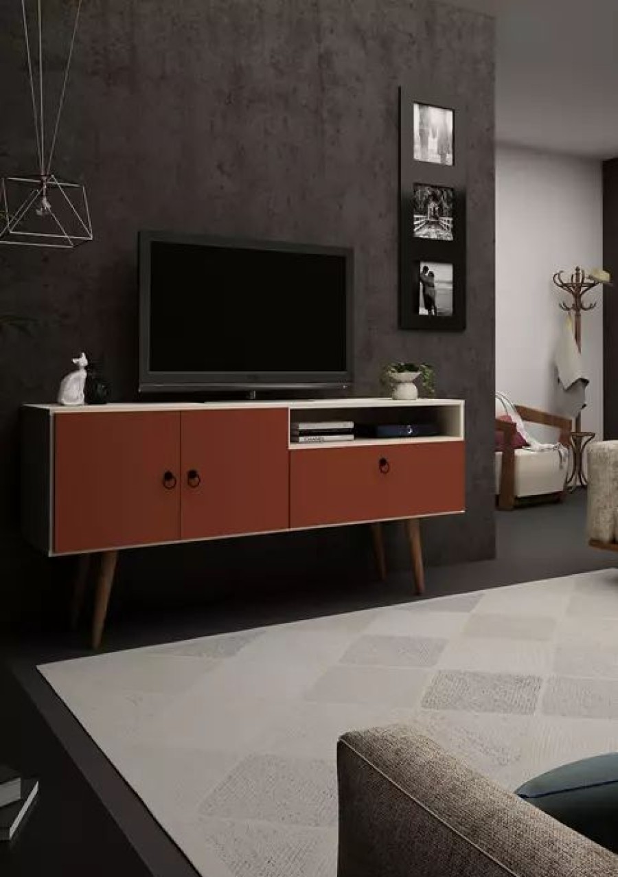 Furniture * | Buy Manhattan Comfort Tribeca 53.94 Inch Tv Stand