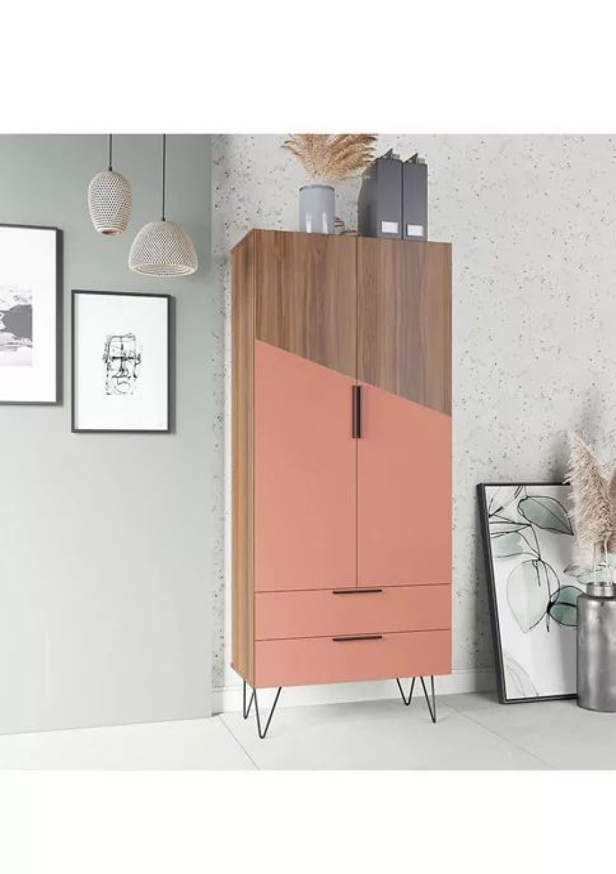 Furniture * | Outlet Manhattan Comfort Beekman 67.32 Tall Cabinet