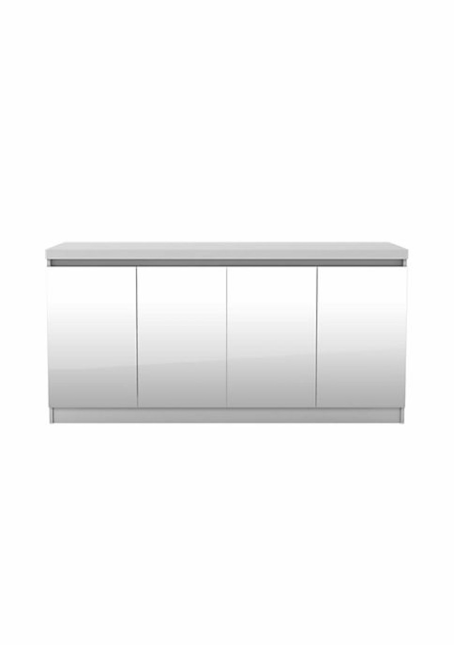 Tv & Media Stands * | Discount Manhattan Comfort Viennese 2.0 Sideboard In White Gloss