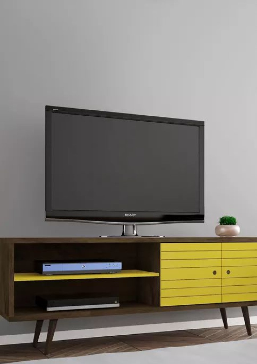 Furniture * | Brand New Manhattan Comfort 62.99 Inch Liberty Tv Stand