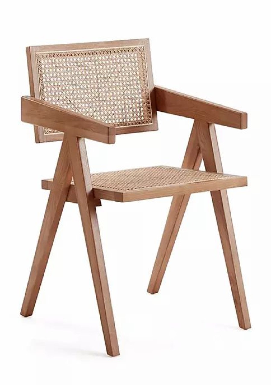 Dining Chairs * | Cheapest Manhattan Comfort Hamlet Cane Dining Arm Chair