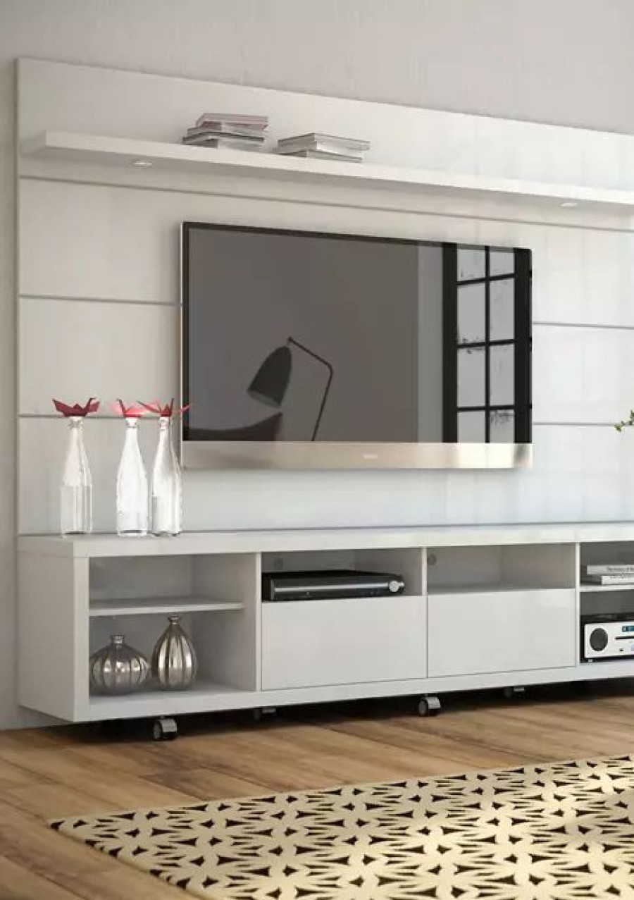 Tv & Media Stands * | Wholesale Manhattan Comfort Cabrini Tv Stand And Floating Wall Tv Panel 2.2