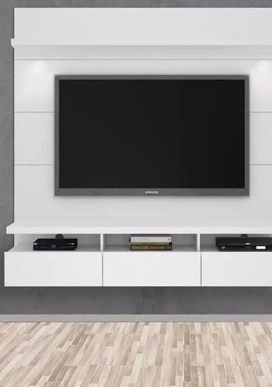 Furniture * | Best Sale Manhattan Comfort Cabrini 1.8 Floating Wall Theater Entertainment Center