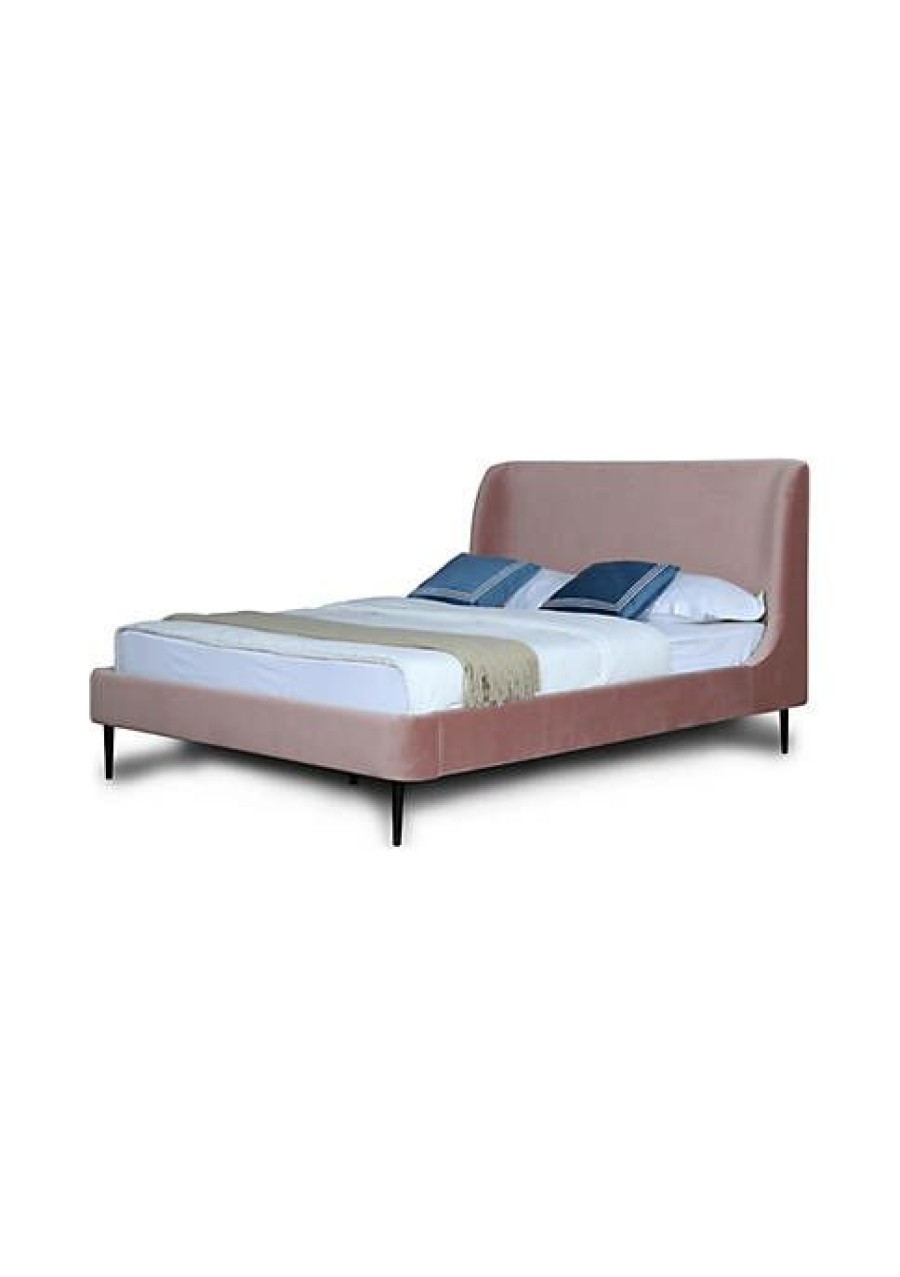 Dressers & Chests * | New Manhattan Comfort Heather Full-Size Bed In Legs Blush And Black