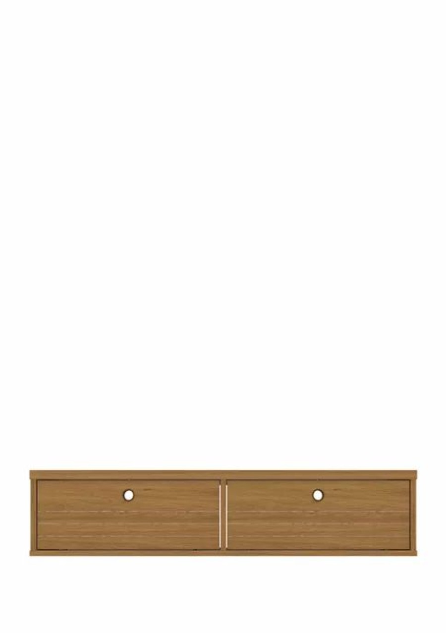 Furniture * | Deals Manhattan Comfort 42.28 Inch Liberty Floating Entertainment Center Cinnamon