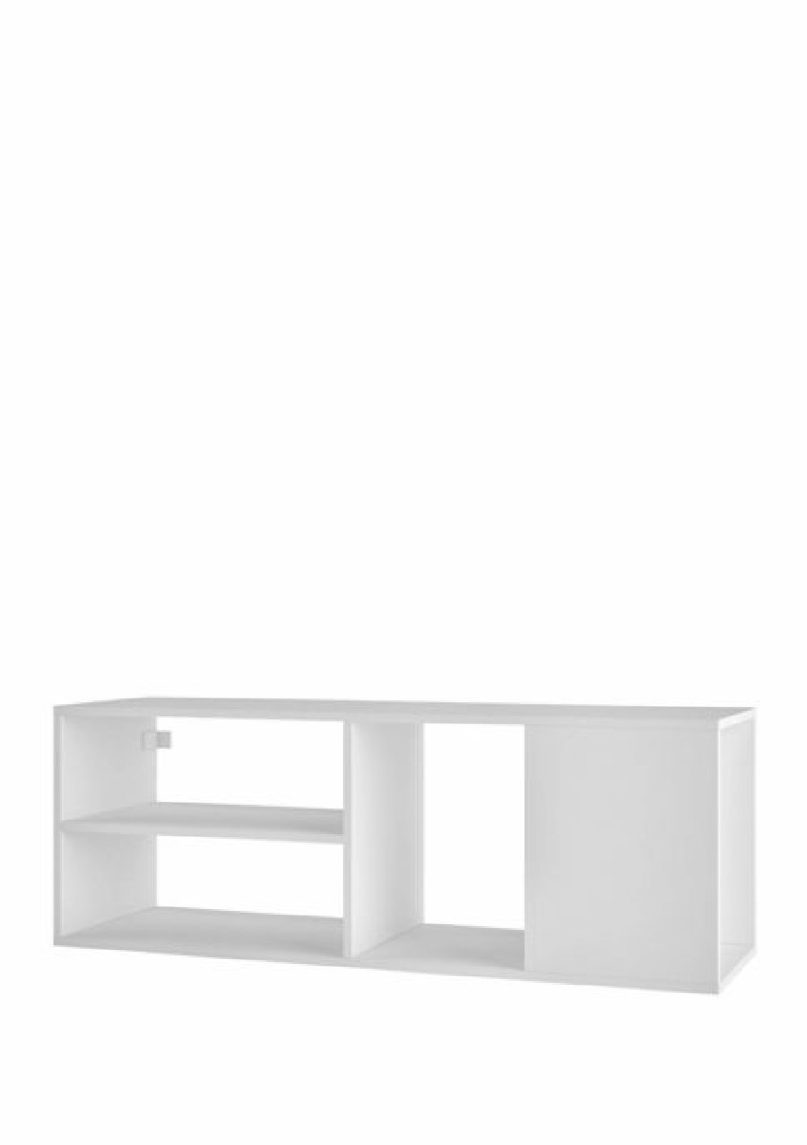 Furniture * | New Manhattan Comfort 46 Inch Minetta Floating Tv Stand White