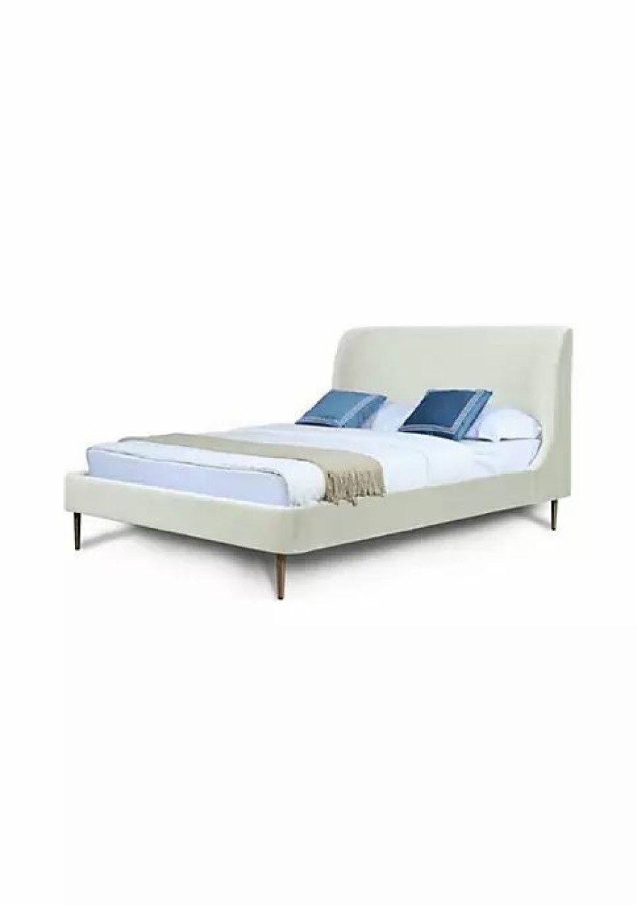 Dressers & Chests * | Hot Sale Manhattan Comfort Heather Queen Bed In Cream