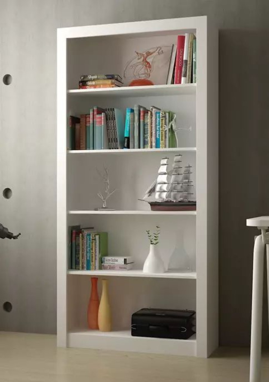 Furniture * | Brand New Manhattan Comfort Olinda Bookcase 1.0 White