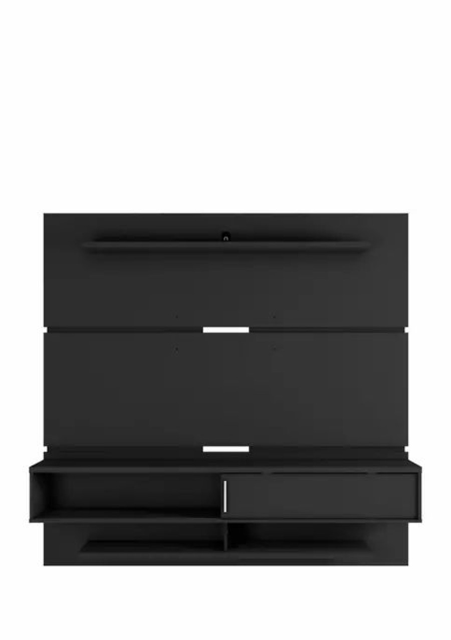 Furniture * | Promo Manhattan Comfort 70.86 Inch Astor Floating Entertainment Center 2.0 Black