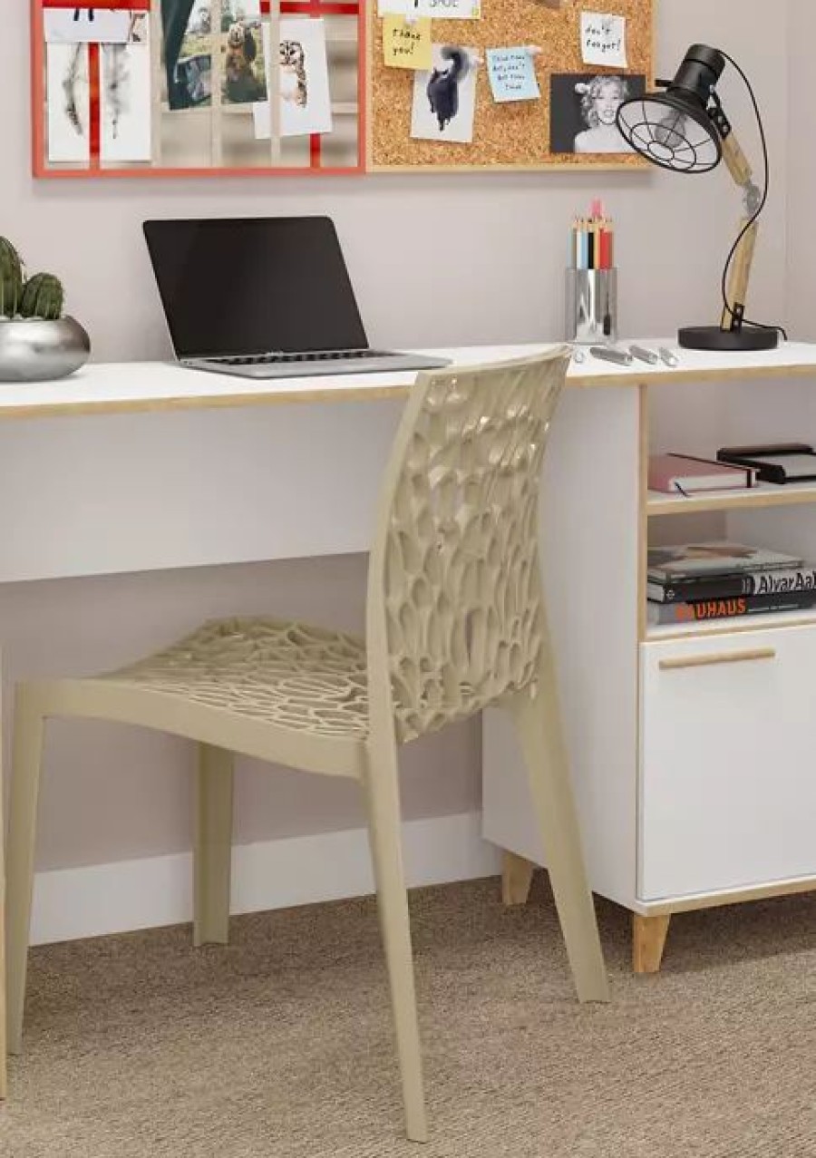 Furniture * | Best Pirce Manhattan Comfort Minetta Office Desk White