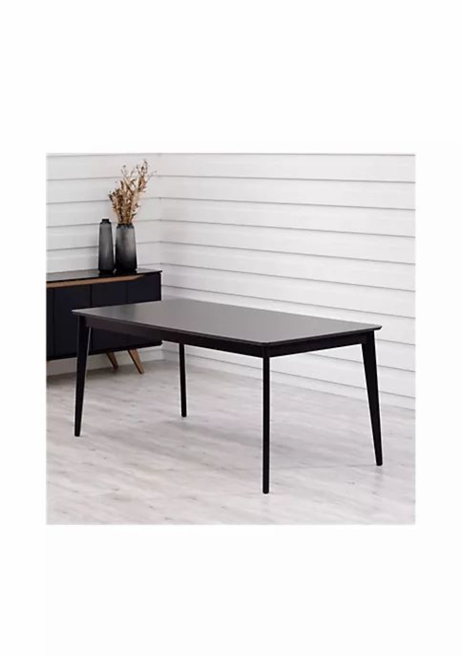 Tv & Media Stands * | Deals Manhattan Comfort Tudor 70.86 Dining Table In Black