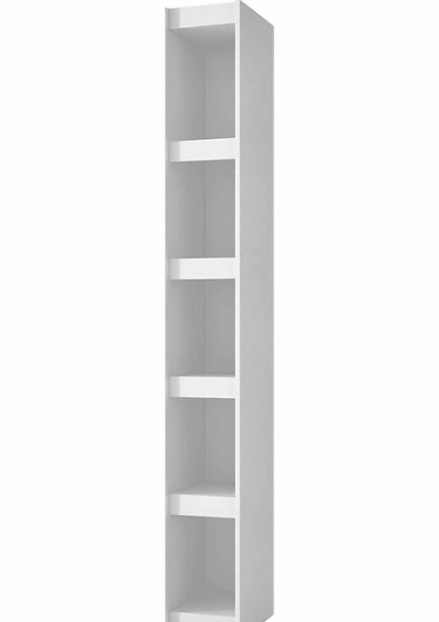 Dressers & Chests * | Discount Manhattan Comfort Parana Bookcase 1.0 N White