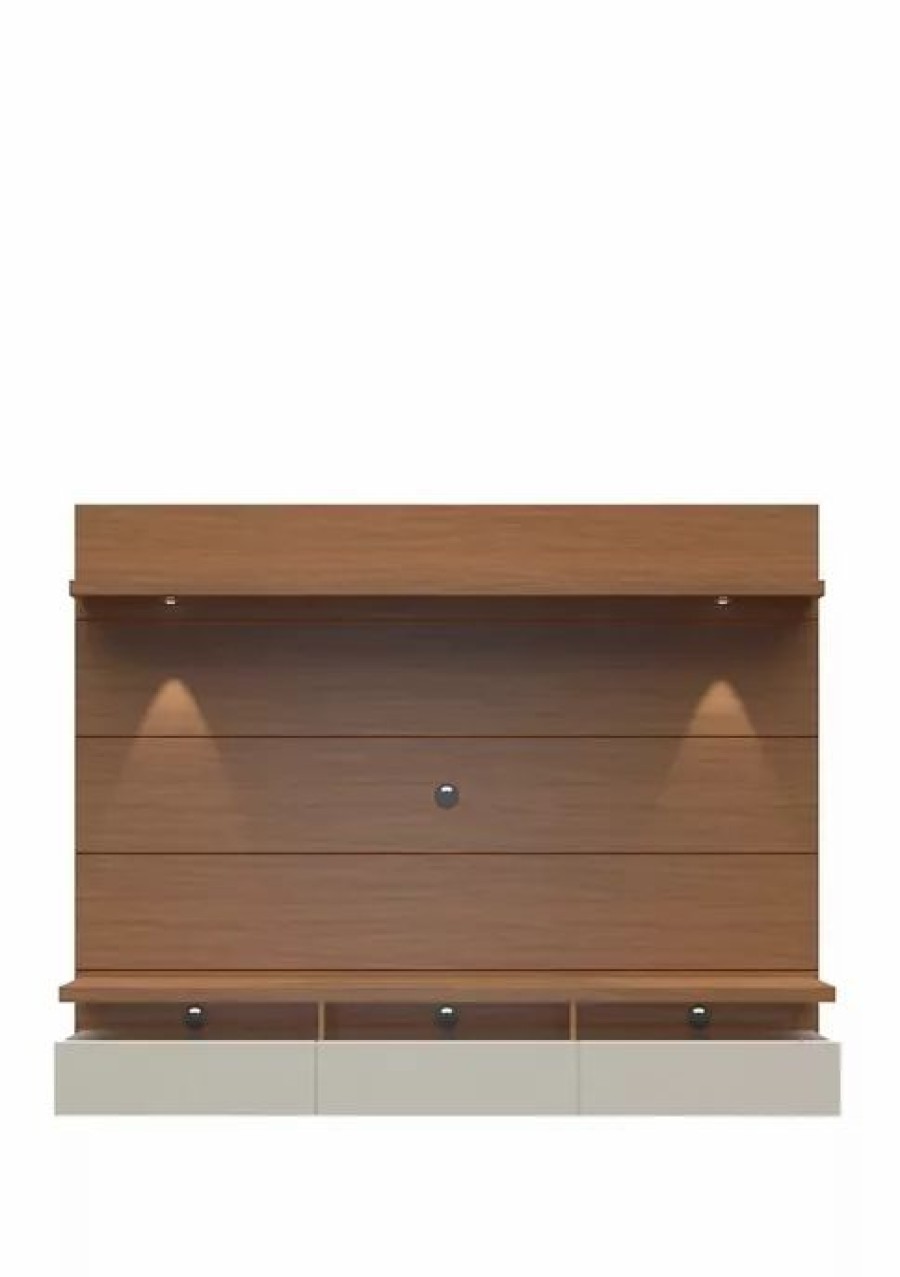 Furniture * | Wholesale Manhattan Comfort Cabrini 2.2 Floating Wall Theater Entertainment Center In