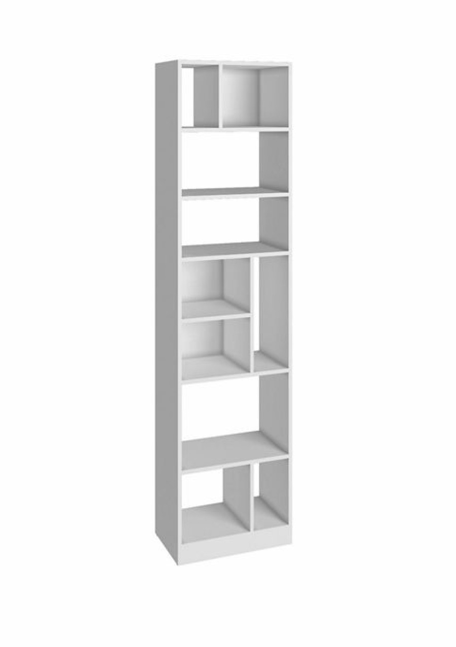 Furniture * | Buy Manhattan Comfort Valenca Bookcase 4.0 White