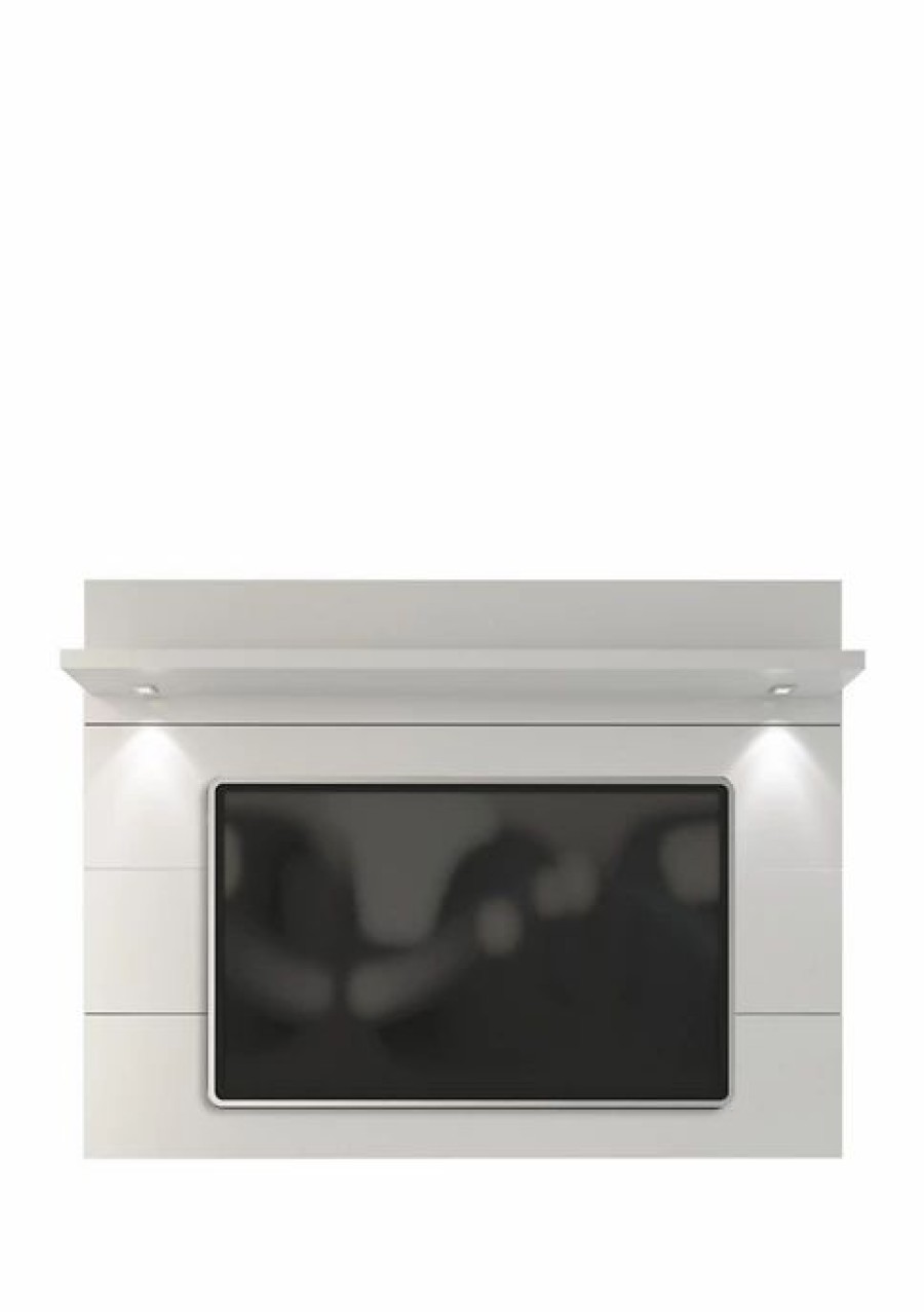 Furniture * | Cheapest Manhattan Comfort Cabrini Floating Wall Tv Panel 2.2 White Gloss