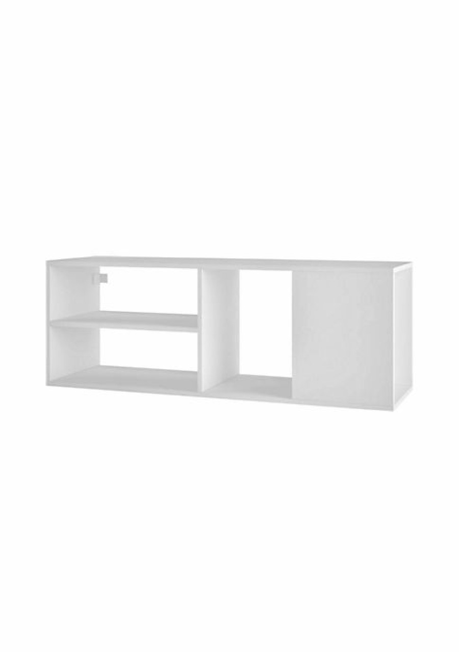 Tv & Media Stands * | Promo Manhattan Comfort Minetta 46 Floating Tv Stand In White