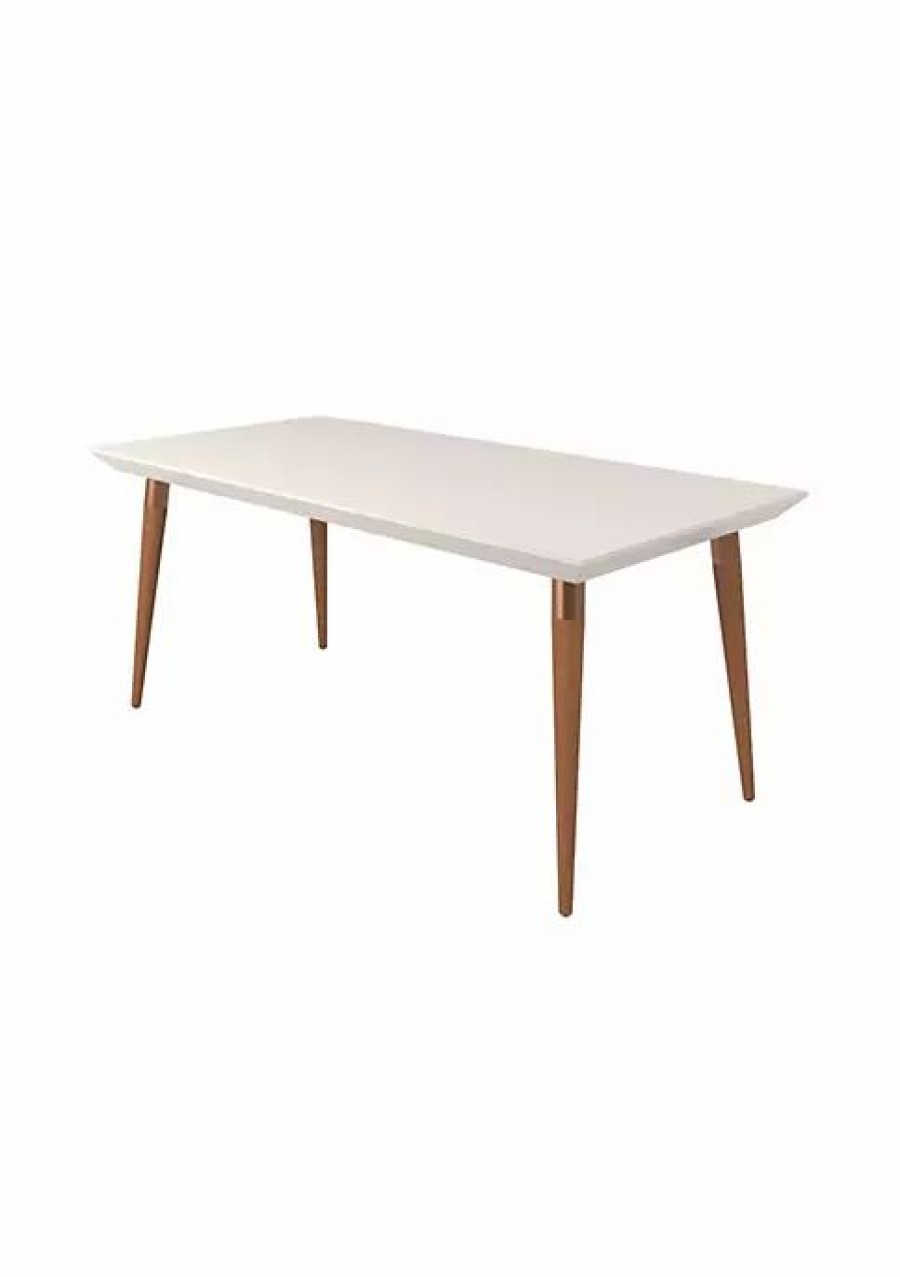 Dressers & Chests * | New Manhattan Comfort Utopia 70.86 Dining Table In Off White And Maple Cream