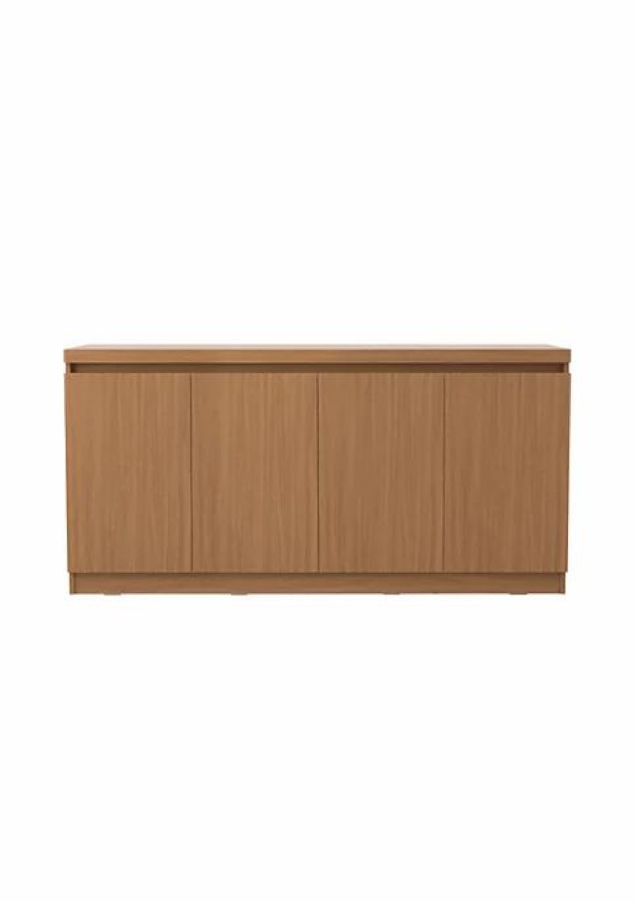 Tv & Media Stands * | Best Sale Manhattan Comfort Viennese Sideboard In Maple Cream