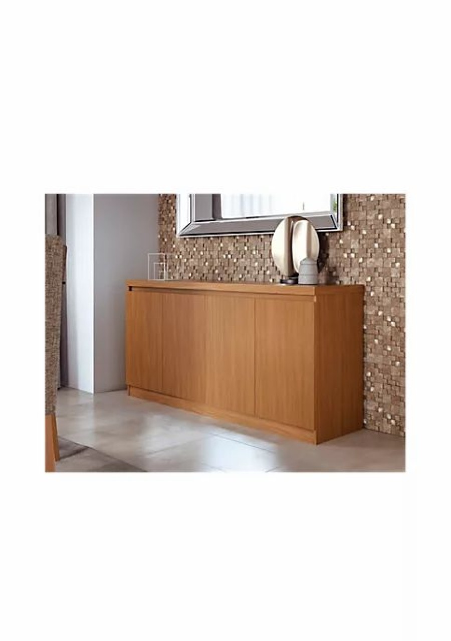 Tv & Media Stands * | Best Sale Manhattan Comfort Viennese Sideboard In Maple Cream