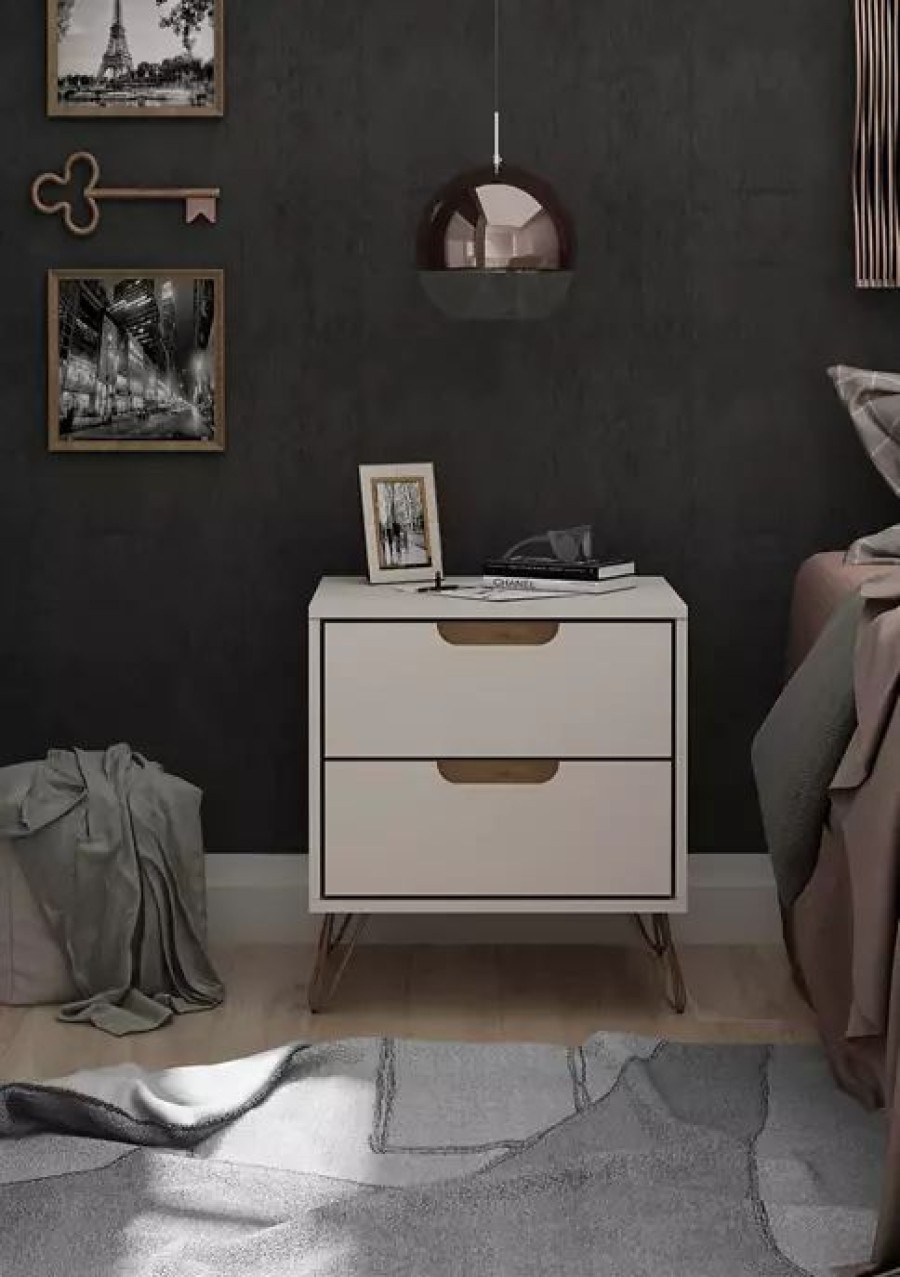 Furniture * | Deals Manhattan Comfort Rockefeller 2.0 Nightstand