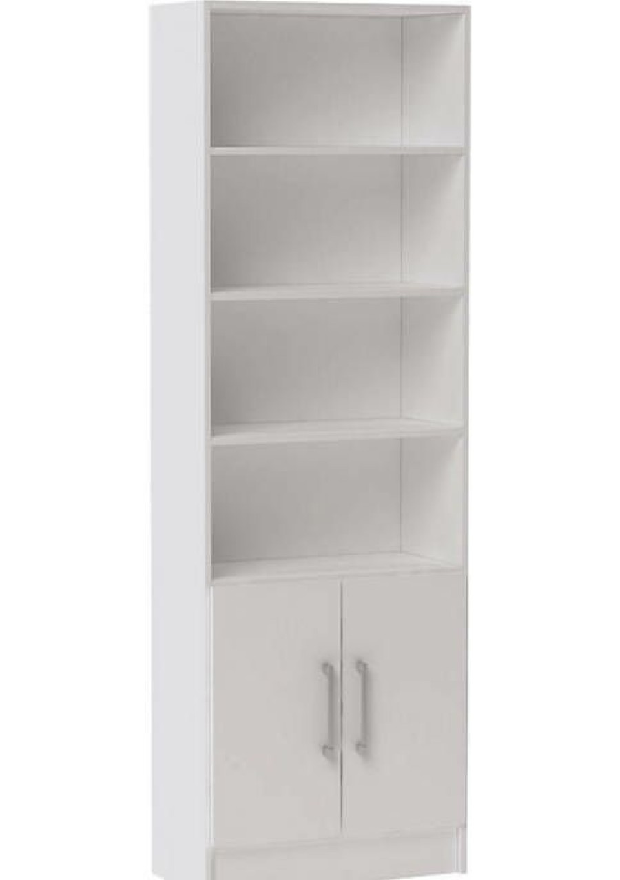 Tv & Media Stands * | Best Reviews Of Manhattan Comfort Catarina Cabinet In White