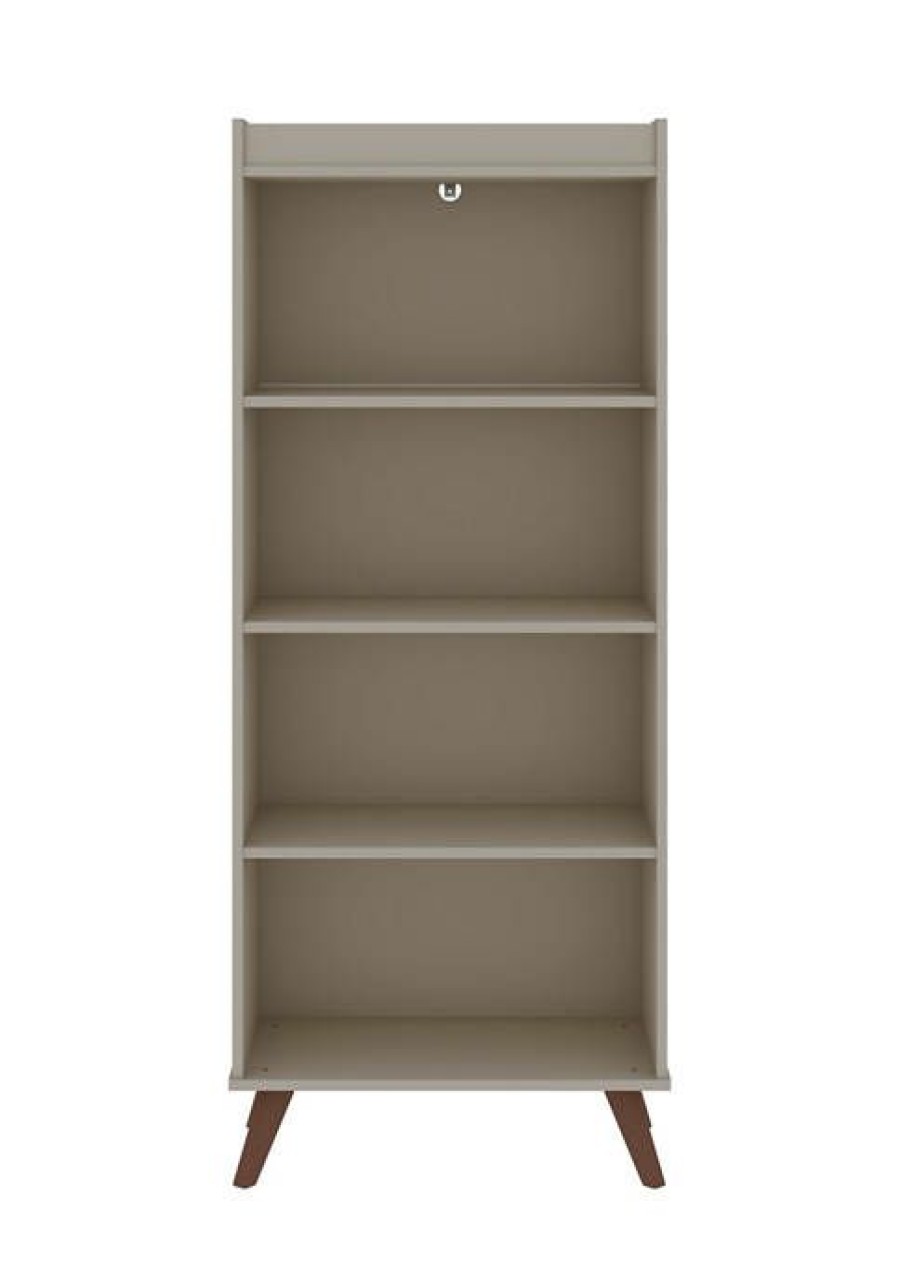 Furniture * | Coupon Manhattan Comfort Hampton 4 Tier Bookcase In