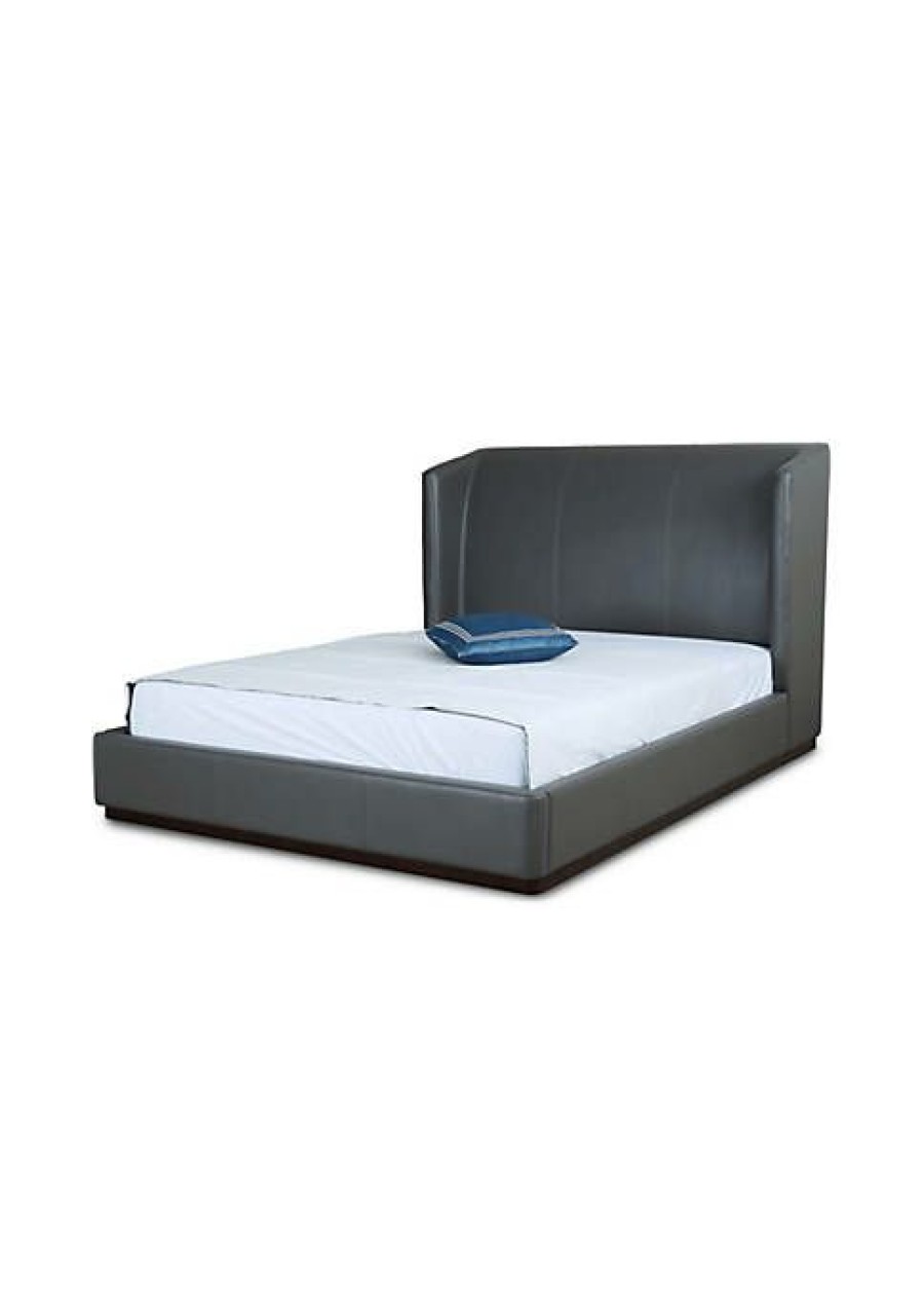 Furniture * | Best Deal Manhattan Comfort Lenyx Full-Size Bed In Graphite