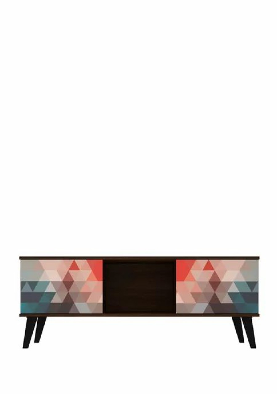 Furniture * | Discount Manhattan Comfort 53.15 Inch Doyers Tv Stand Red