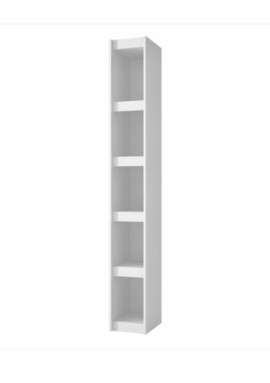 Furniture * | Best Deal Manhattan Comfort Parana Bookcase 1.0 White