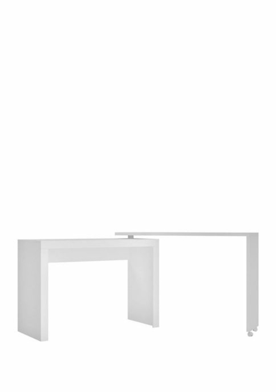 Dressers & Chests * | Promo Manhattan Comfort Calabria Nested Desk White