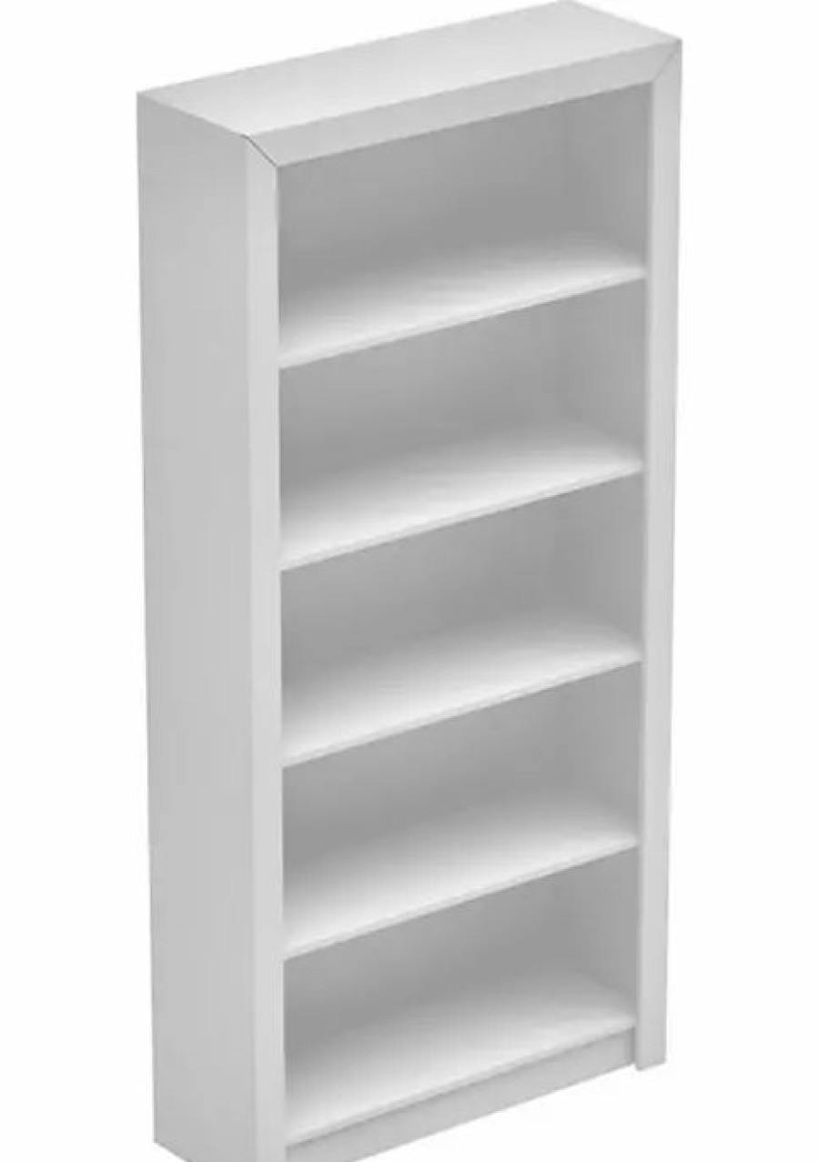 Tv & Media Stands * | Best Sale Manhattan Comfort Olinda Bookcase White