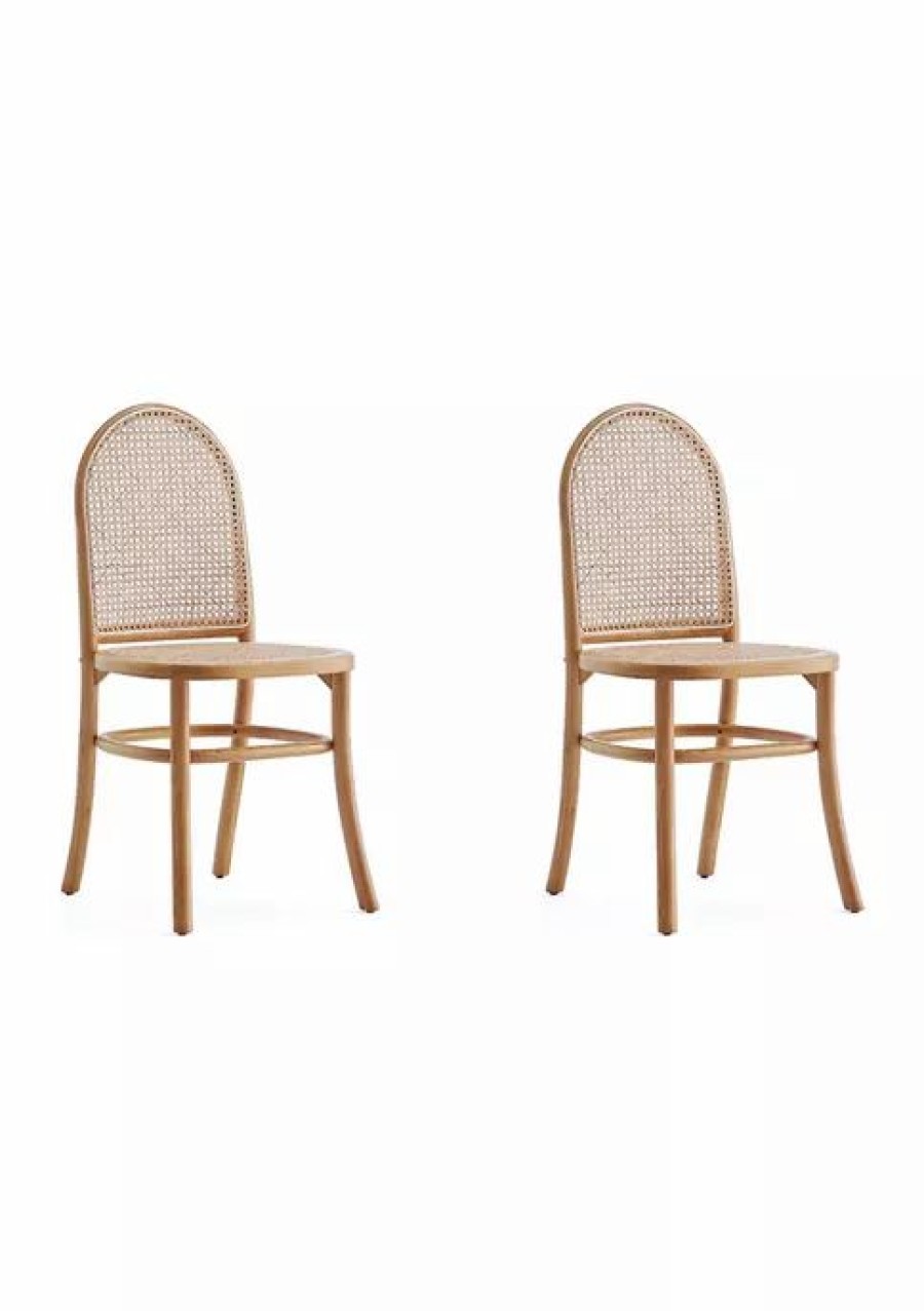 Furniture * | Deals Manhattan Comfort Paragon Cane Dining Chair 2.0 Set Of 2