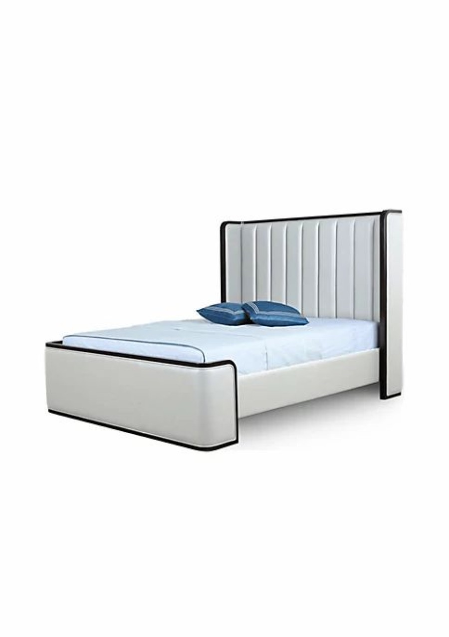 Dressers & Chests * | Wholesale Manhattan Comfort Kingdom Full-Size Bed In Cream