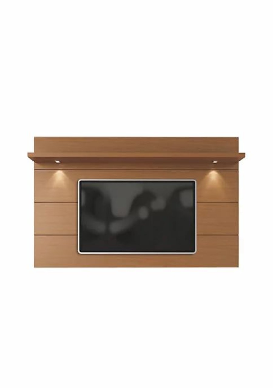 Dressers & Chests * | New Manhattan Comfort Cabrini Floating Wall Tv Panel 2.2 In Maple Cream