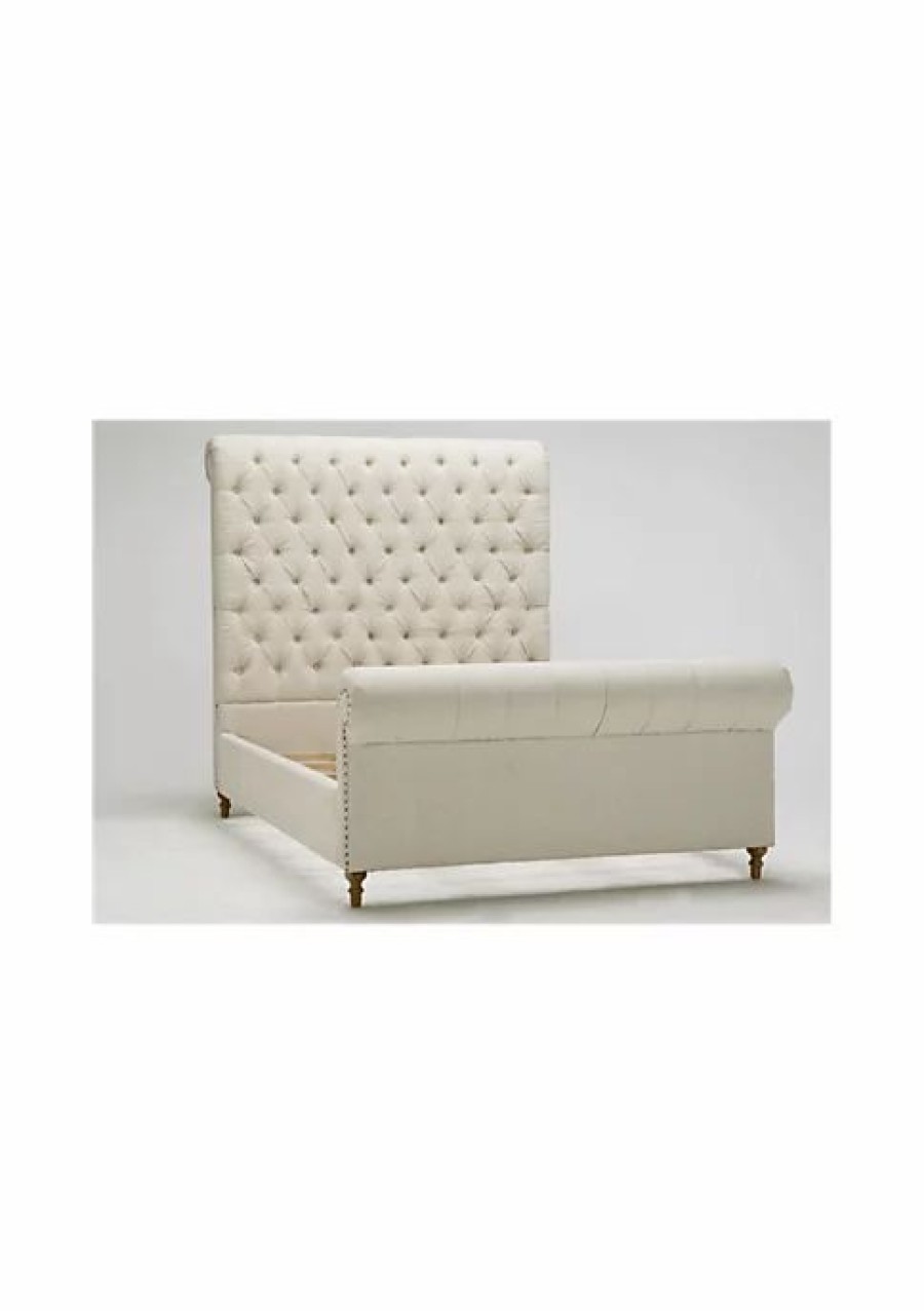 Dressers & Chests * | Wholesale Manhattan Comfort Empire Queen Bed In Cream Cream And Natural