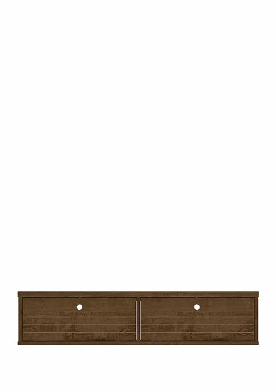 Tv & Media Stands * | Flash Sale Manhattan Comfort 42.28 Inch Liberty Floating Entertainment Center Rustic Brown