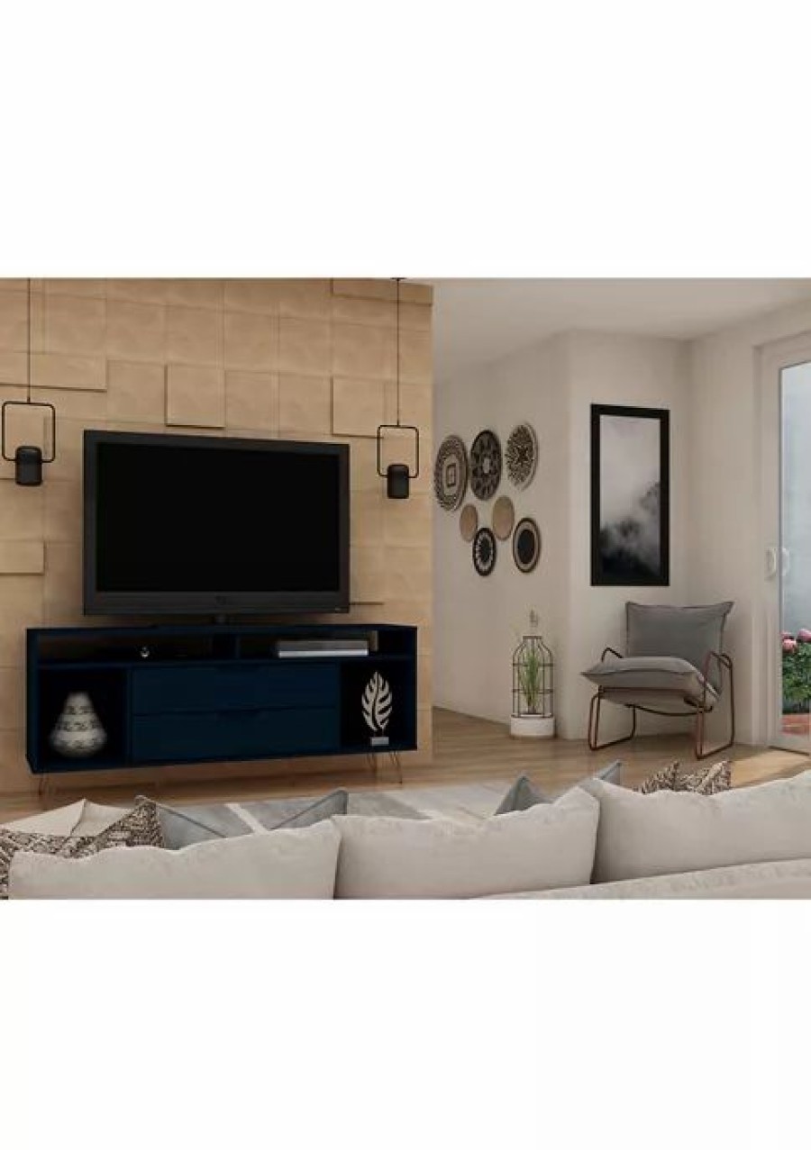 Tv & Media Stands * | Deals Manhattan Comfort Rockefeller Tv Stand