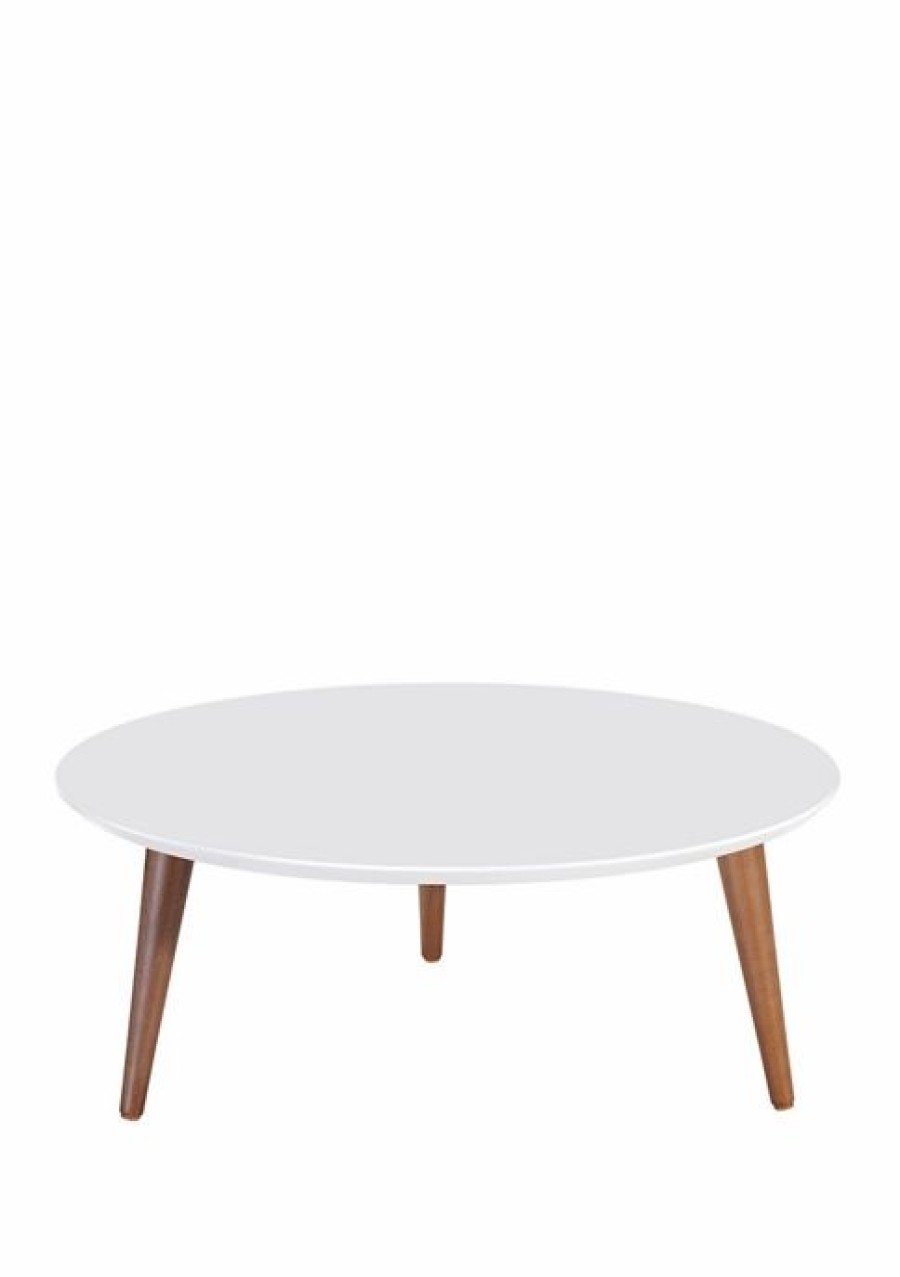 Furniture * | Coupon Manhattan Comfort Moore 23.62 Inch Round Low Coffee Table