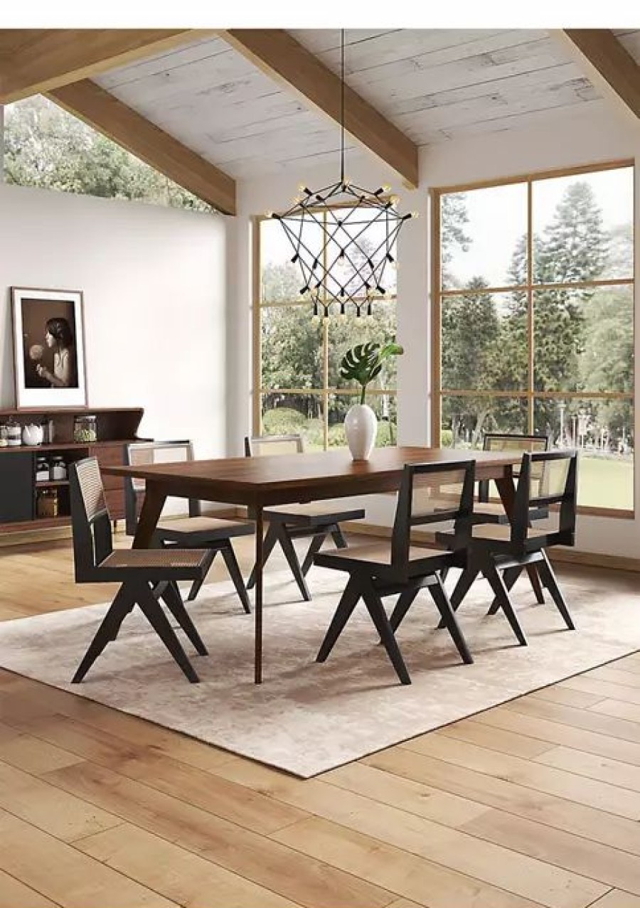 Furniture * | Best Reviews Of Manhattan Comfort Hamlet Cane Dining Chair- Set Of 4