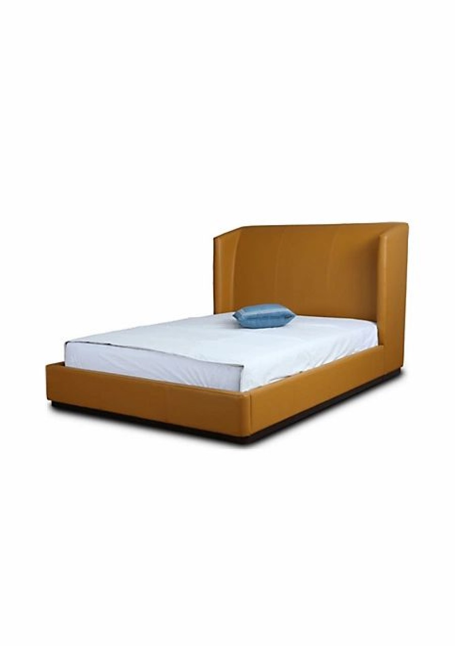 Tv & Media Stands * | Buy Manhattan Comfort Lenyx Full-Size Bed In Saddle