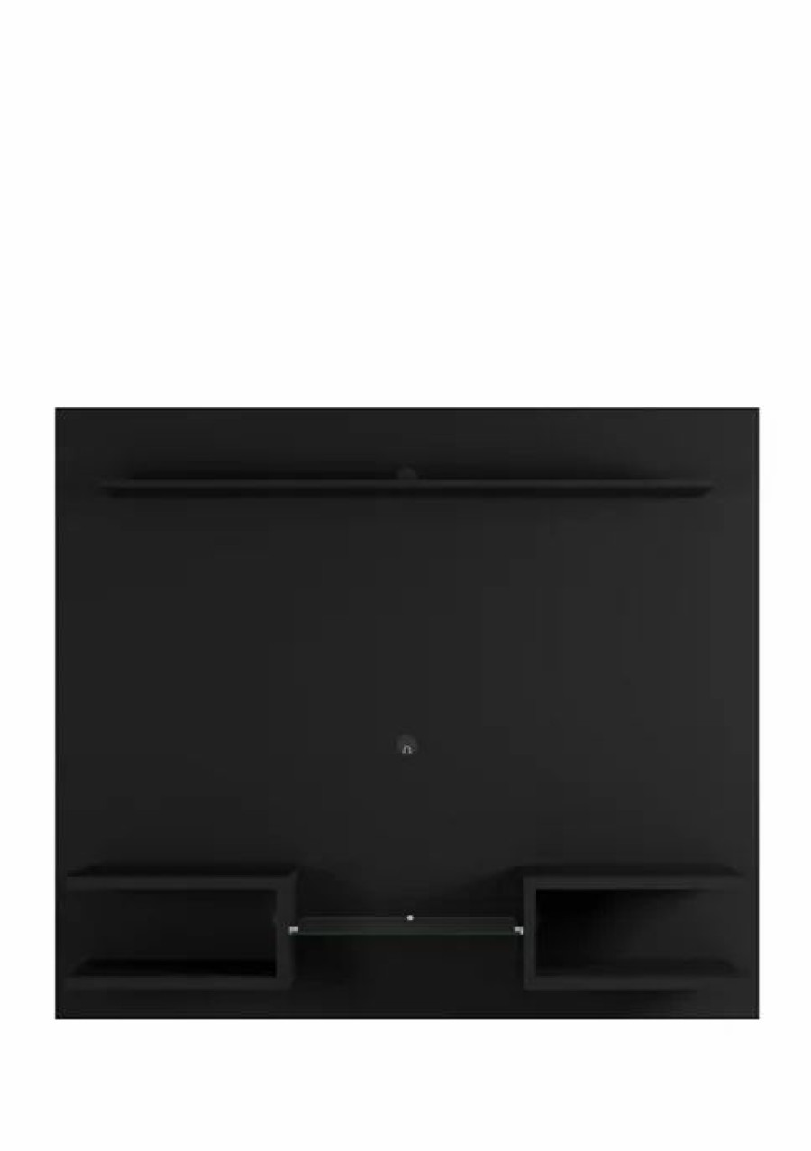 Tv & Media Stands * | Budget Manhattan Comfort 64.25 Inch Plaza Floating Entertainment Center Black