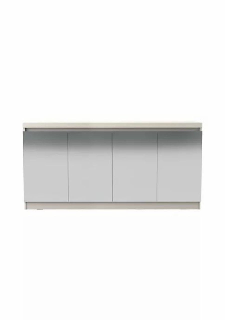 Tv & Media Stands * | Flash Sale Manhattan Comfort Viennese 2.0 Sideboard In Off White