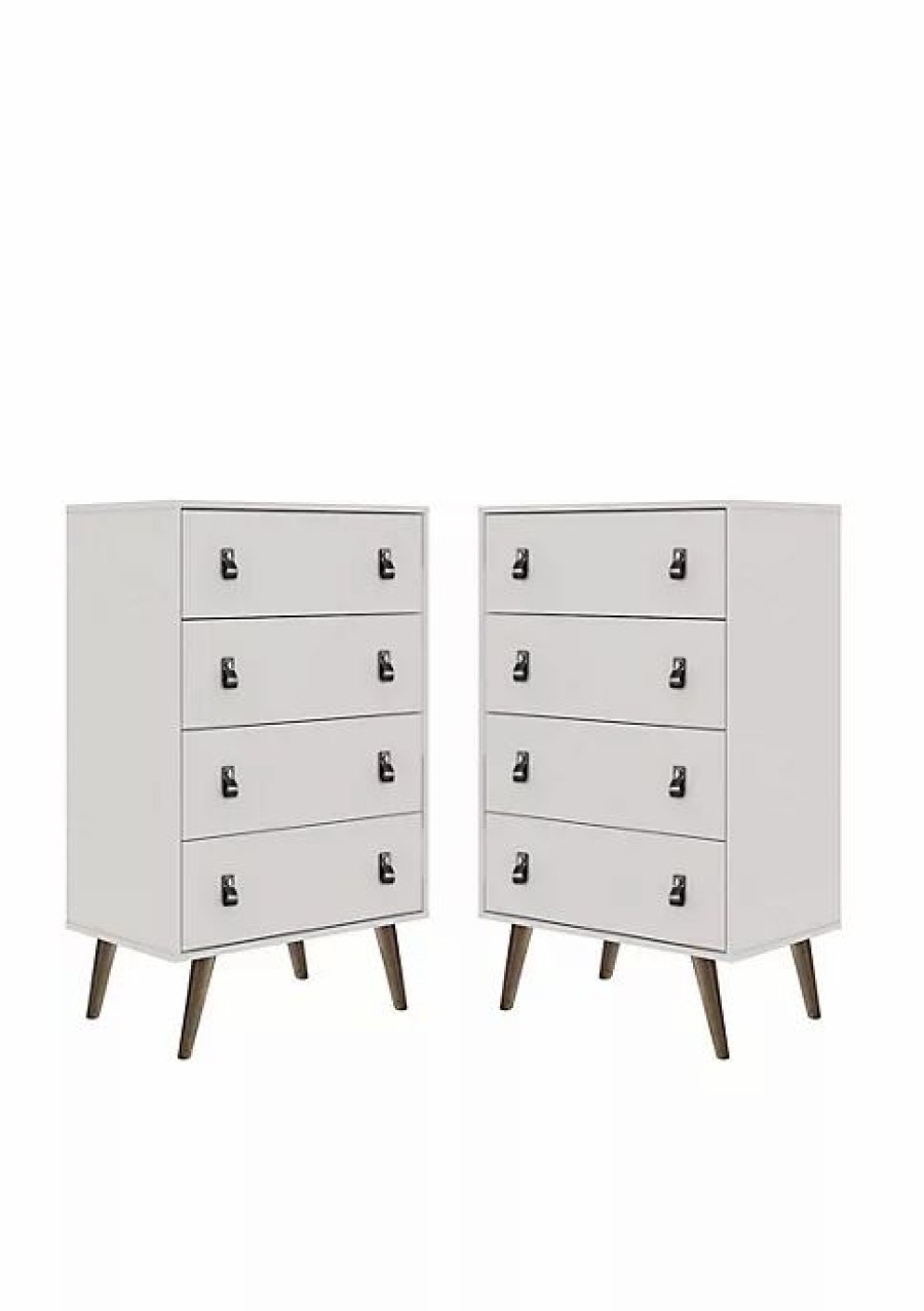 Dressers & Chests * | Flash Sale Manhattan Comfort Amber Tall Dresser (Set Of 2)